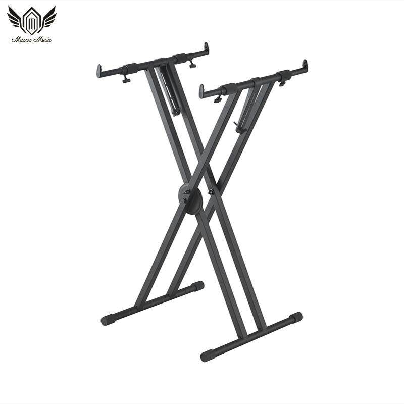键盘乐器电子琴架舞台演奏双管X电钢琴架自动锁止一键折叠方便快