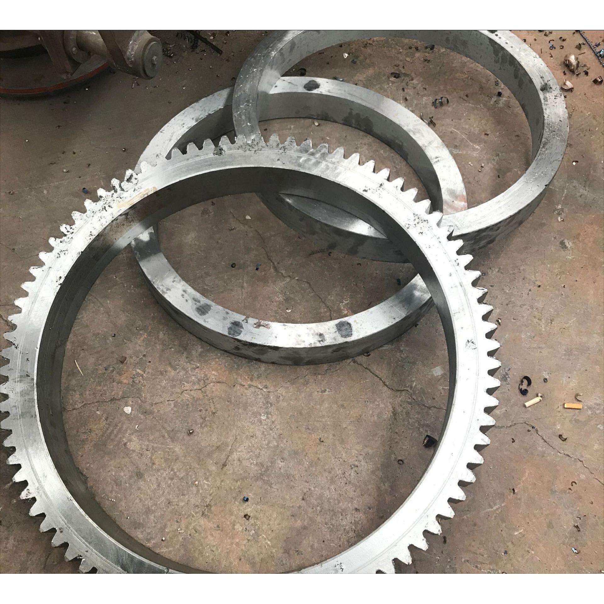 1.5米滚筒烘干机齿圈光圈齿轮托辊及配件岐宇机械