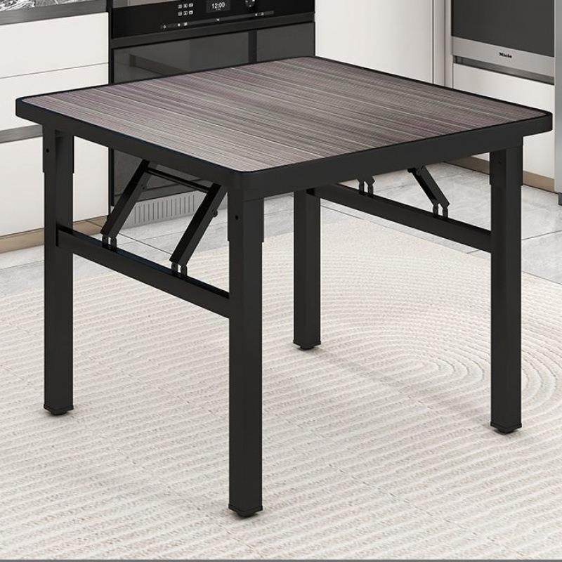 正方形可折叠餐桌四方小桌子厨房家用饭桌简易折叠桌出租屋用