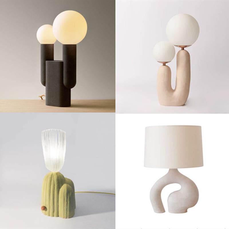 后现代创意艺术台灯儿童粉色公主房个性床头卧室设计师样板房台灯