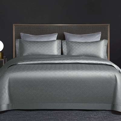 高端双面100S匹马棉床盖三件套纯棉全棉夹棉加厚床单绗缝被四季用