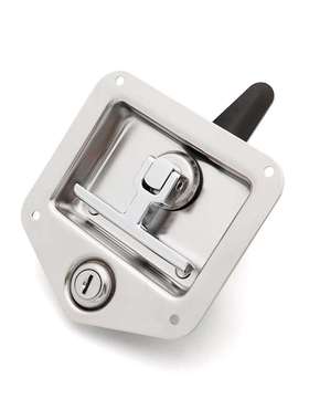 T型汽车锁不锈钢面板锁折叠把手T型工具锁特种嵌入式机柜锁SS6202