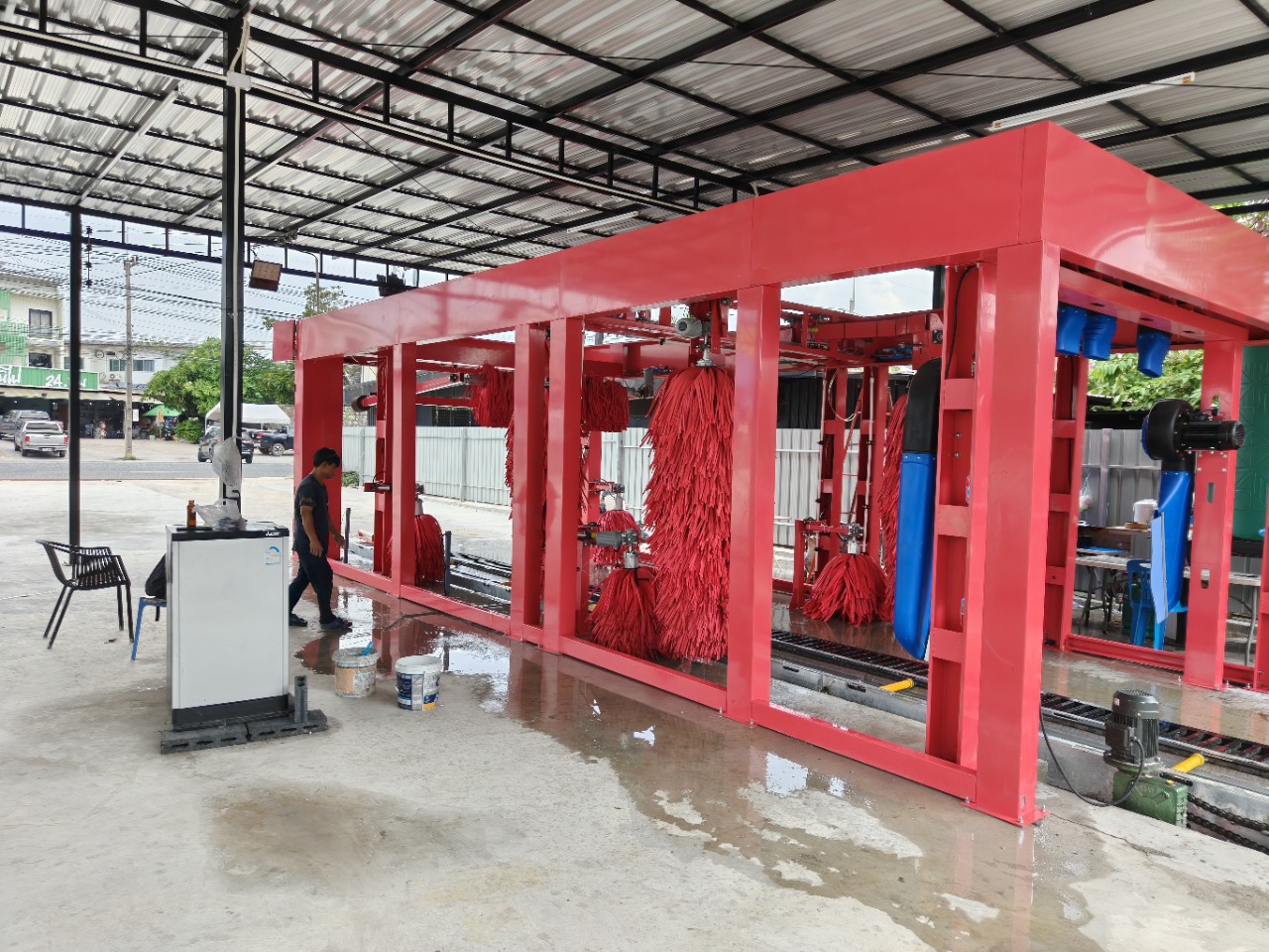 全自动9刷隧道式洗车机全自动洗车机