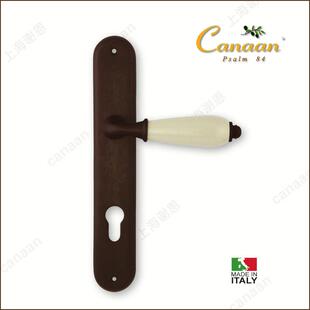 迦南Canaan原装意大利进口铜门锁欧式古典复古系列168P型号
