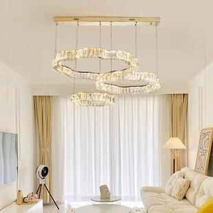 北欧灯具主客厅后现代简约轻奢高档卧室灯大气家用餐厅灯水晶吊灯