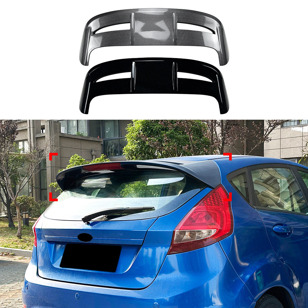 适用福特嘉年华Fiesta MK6 MK7标准版改ST尾翼顶翼扰流板跨境改装
