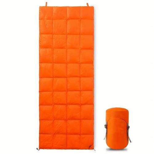 户外羽绒睡袋信封防寒羽绒睡袋露营旅行情侣拼接双人睡袋