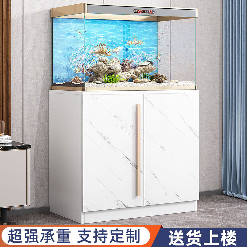 鱼缸底柜底座客厅非实木玄关鱼缸架支持家用隔断鱼缸柜子底柜