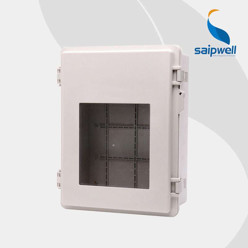 赛普390*290*165塑料abs防水接线盒SP-F51B 合页搭扣式防水接线盒