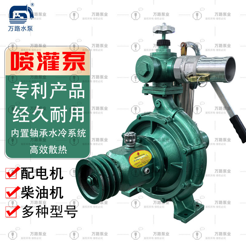 水冷循环耐高温喷灌泵高扬程大流量抽水机农用灌溉水泵