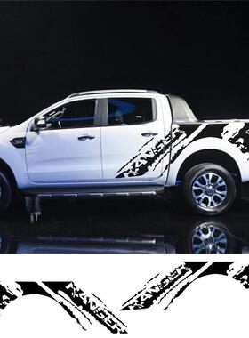 适用于福特皮卡猛禽F-150车身贴纸侧裙车贴A408