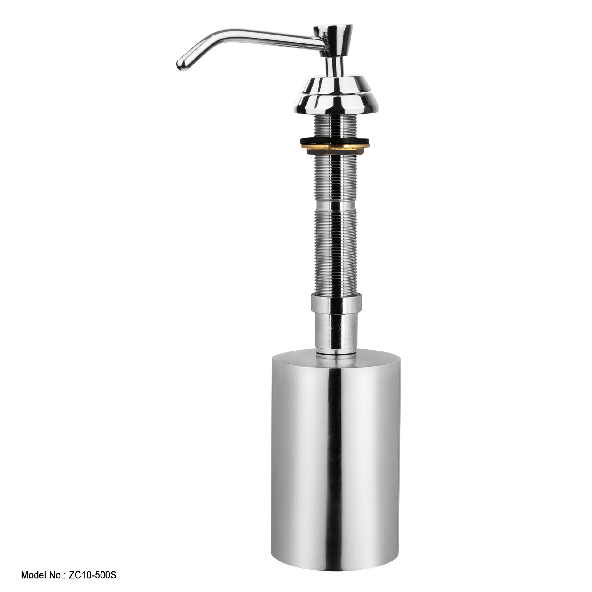 塑料厨房水槽给皂器不锈钢瓶,ZC10-1000, 500ml