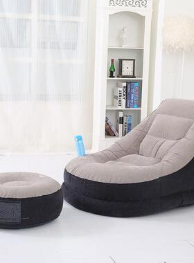 INTEX懒人沙发榻榻米阳台休闲躺椅简约卧室单人充气沙发网红款