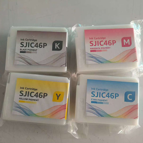 SJIC46P颜料墨盒CW-C4030C4000CW-C4020C4050标签打印机墨盒