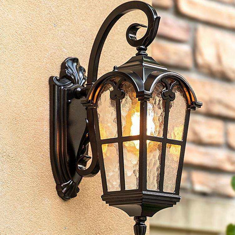 太阳能户外壁灯美式防水大门口外墙室外庭院别墅花园阳台欧式墙灯