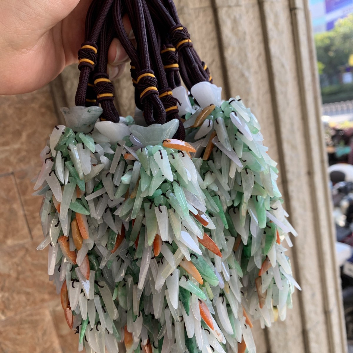 缅甸冰种A货翡翠辣椒车挂批发