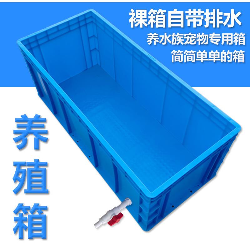 晒台养殖箱乌龟缸箱带排水养龟箱箱带乌龟大号大型塑料周转箱