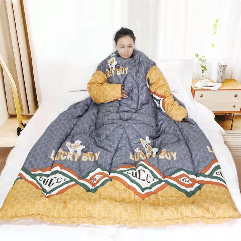 懒人被子升级版第二代袖不可拆睡袋大童中童加厚保暖宝宝防踢被子