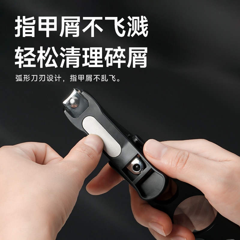 指甲剪放大镜指甲刀老人儿童专用神器大号便携折叠指甲钳带灯家用