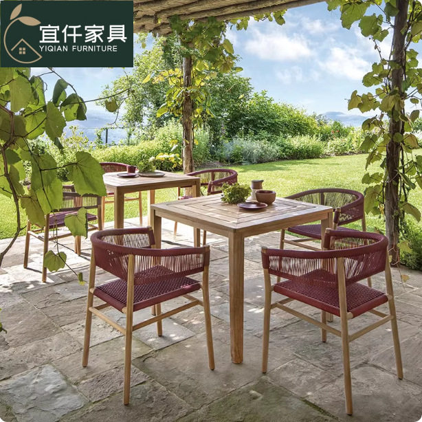 户外藤椅室外休闲防水防晒桌椅套件露天花园庭院餐厅藤编家具组合