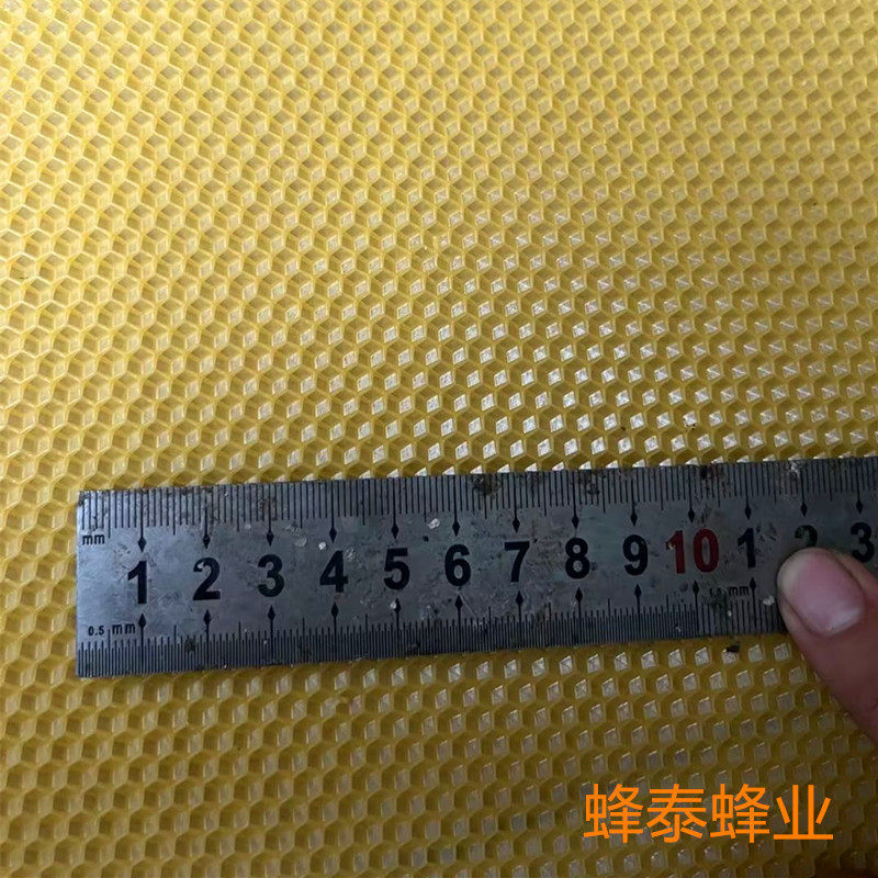中蜂蜂蜡巢础一包30片19CM*33CM尺寸房眼4.62mm