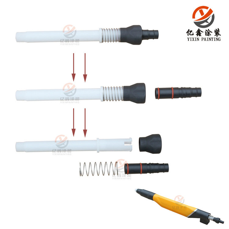 仿金马四代自动喷枪内粉管GA03静电喷枪内粉管粉管接头内衬管