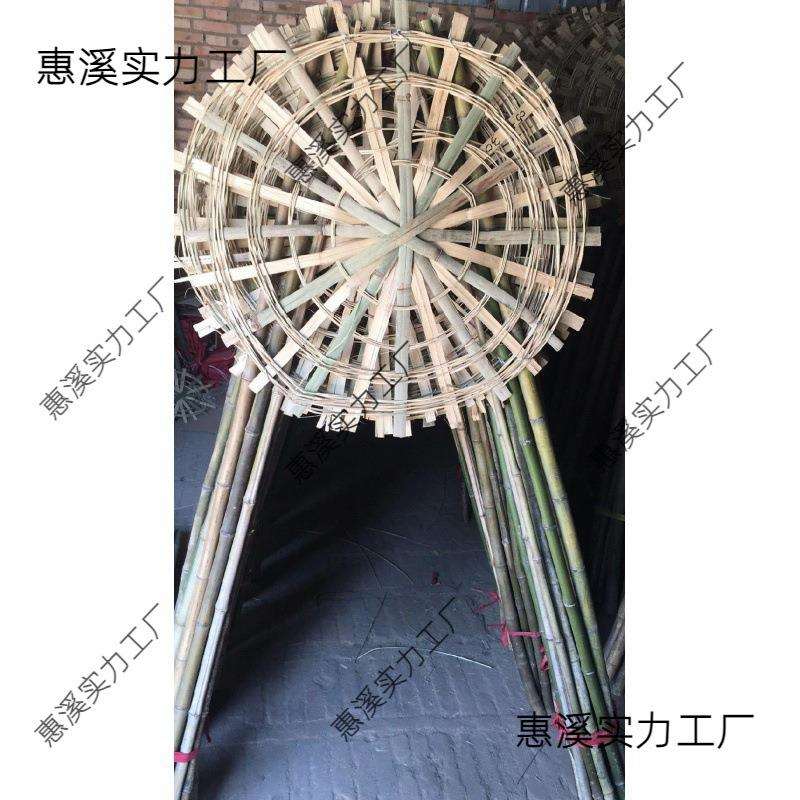 鲜花花圈架子花圈架子竹编花圈架子手工制作