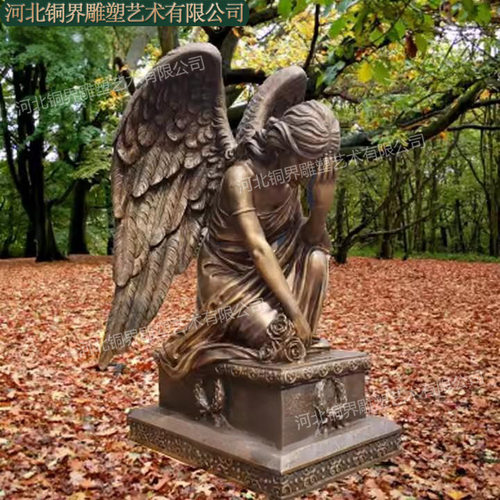 青铜哭泣女神雕塑悲伤天使铜雕像CryingGoddessBronzeSculpture