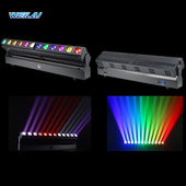 12颗40W全彩调焦距阵新款 酒吧点阵灯长条光束动感声控全彩光束灯