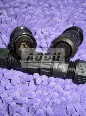 FUS-2对接6芯 塑料防水IP68 UCU互换航插2031系列 乔合理塑胶插头