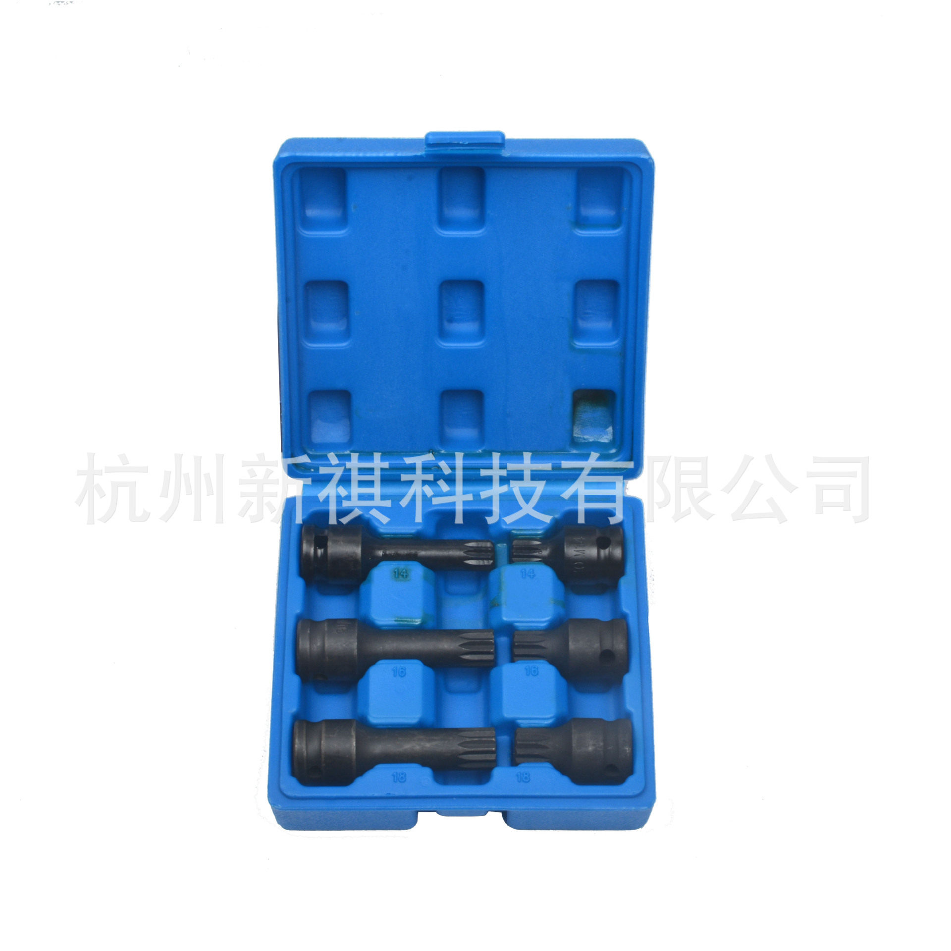 棘轮套筒扳手套装6件套1/2气动一体套筒 长短组套工具M型带孔