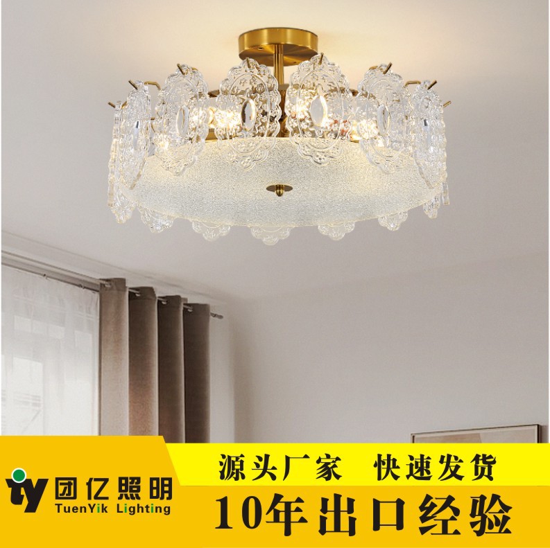 客厅餐厅卧室水晶灯现代别墅高档卧室吊灯宴会厅走廊售楼部吸顶灯