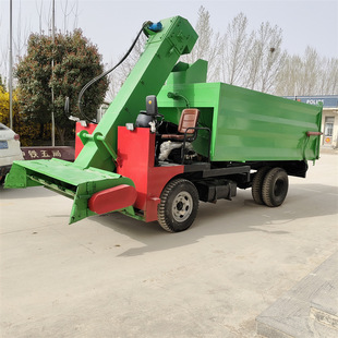 四轮5立方牛场铲粪车柴油60马力粪便清理车490发动机四驱刮粪车