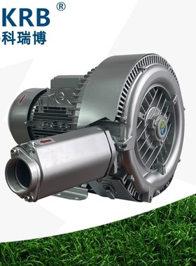 2PB520H57 4KW双级高压风泵 4000W一体化污水处理曝气漩涡式气泵