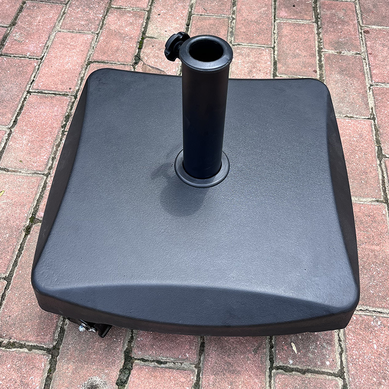 25KG水泥带轮伞座户外太阳伞中柱伞固定底座遮阳伞伞座水泥材料
