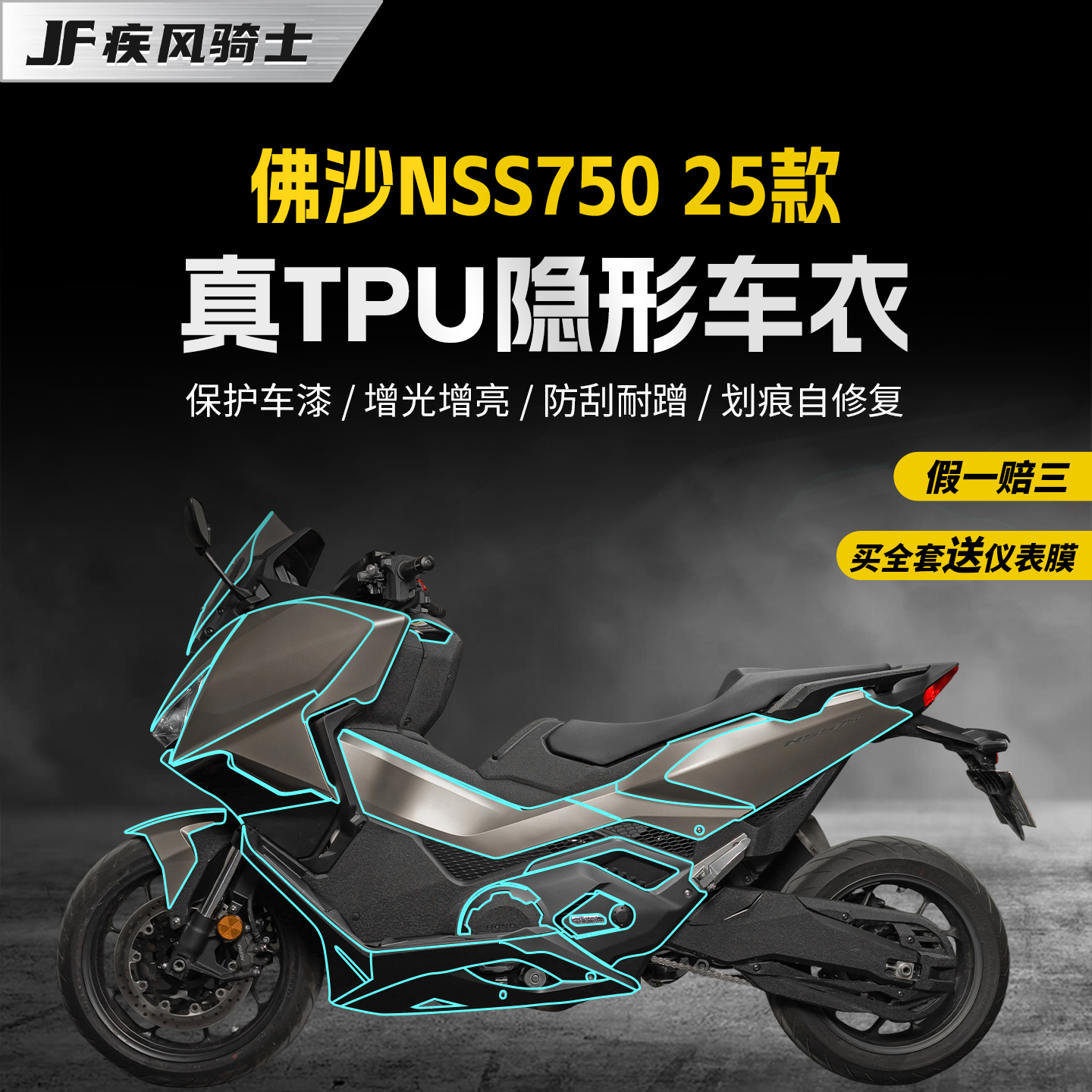 适用于25款本田NSS750隐形车衣