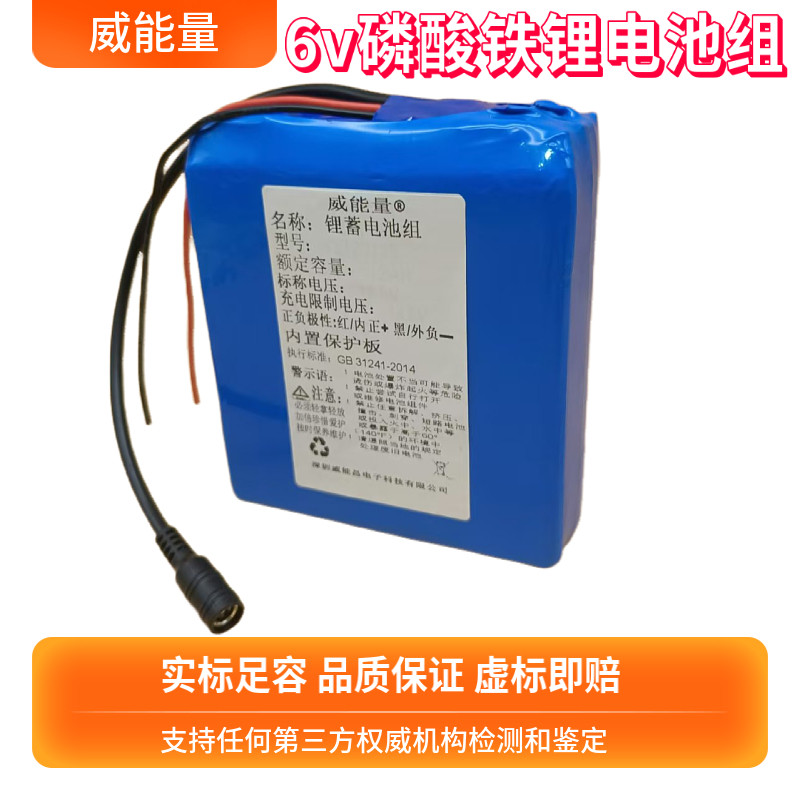 6v磷酸铁锂电池组蓄电池6.4V12 24 36 48 60Ah大容量玩具童车电瓶