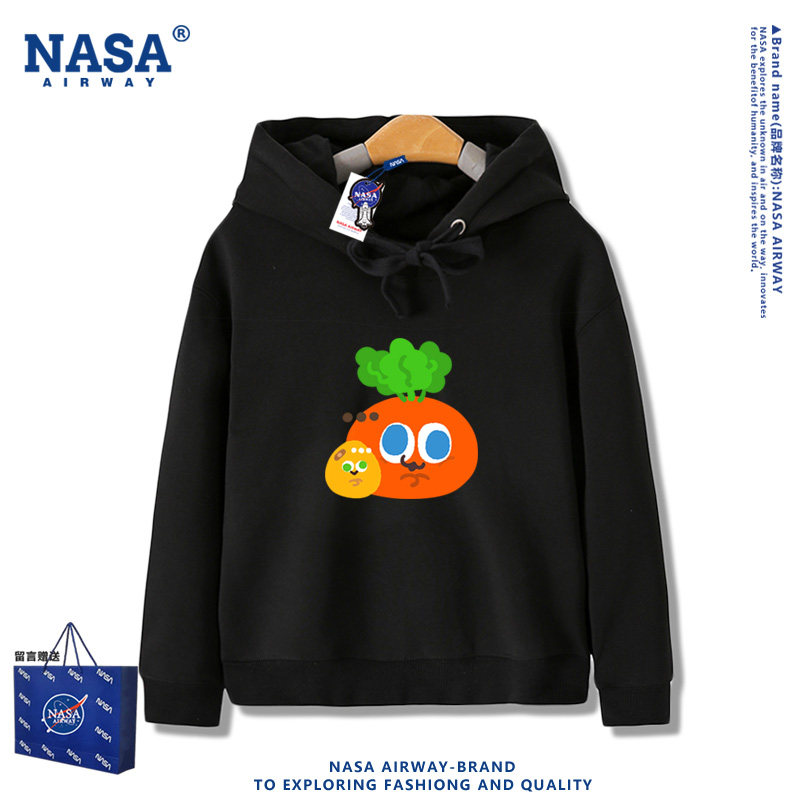 NASA联名五月天萝卜表情包应援服周边儿童男女秋冬连帽卫衣加绒款