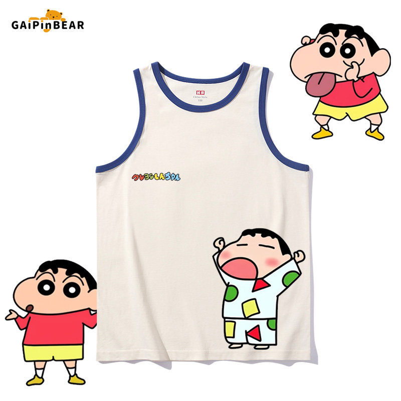 蜡笔小新卡通小白野原新之助儿童纯棉吊带背心男女孩无袖t恤坎肩,童装/婴儿装/亲子装,背心吊带,淘宝优惠券,粉丝福利购,淘宝优惠卷