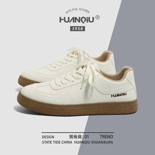 环球德训鞋板鞋男2025春季新款复古小白鞋低帮休闲百搭平底运动鞋