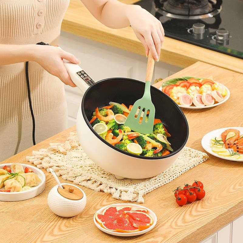 直销新款电炒菜炒锅家用电煮锅多功能火锅宿舍学生小型蒸煮煎炒一
