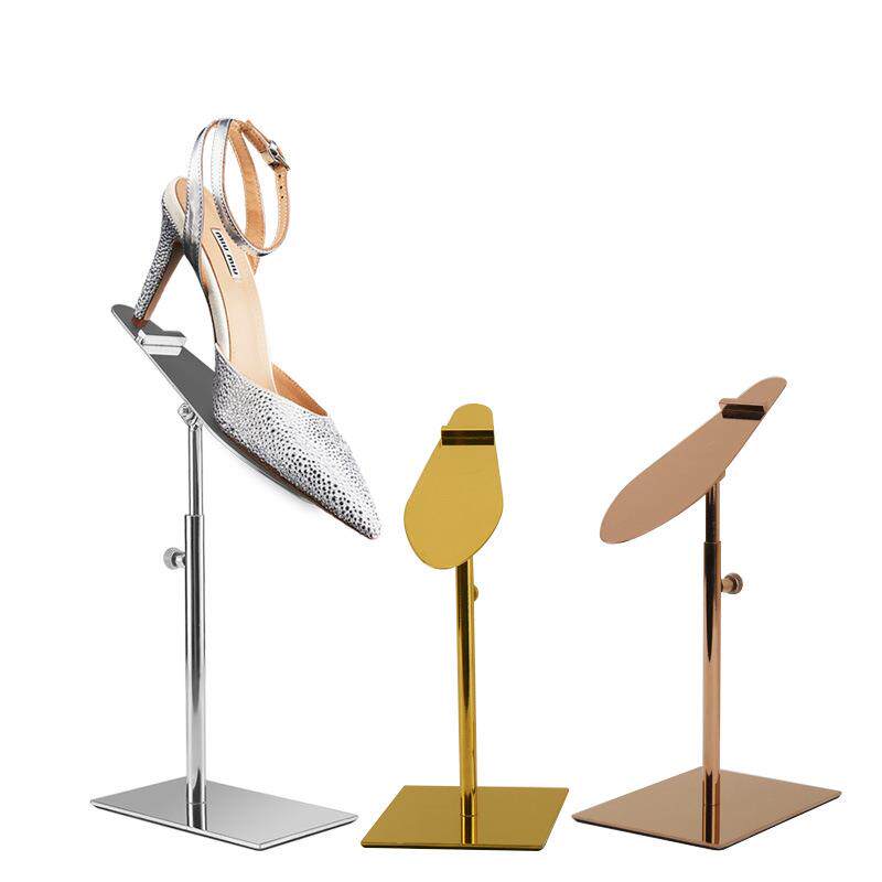 直销新款男女鞋子展示架不锈钢鞋托支架专卖店鞋架子陈列架货架