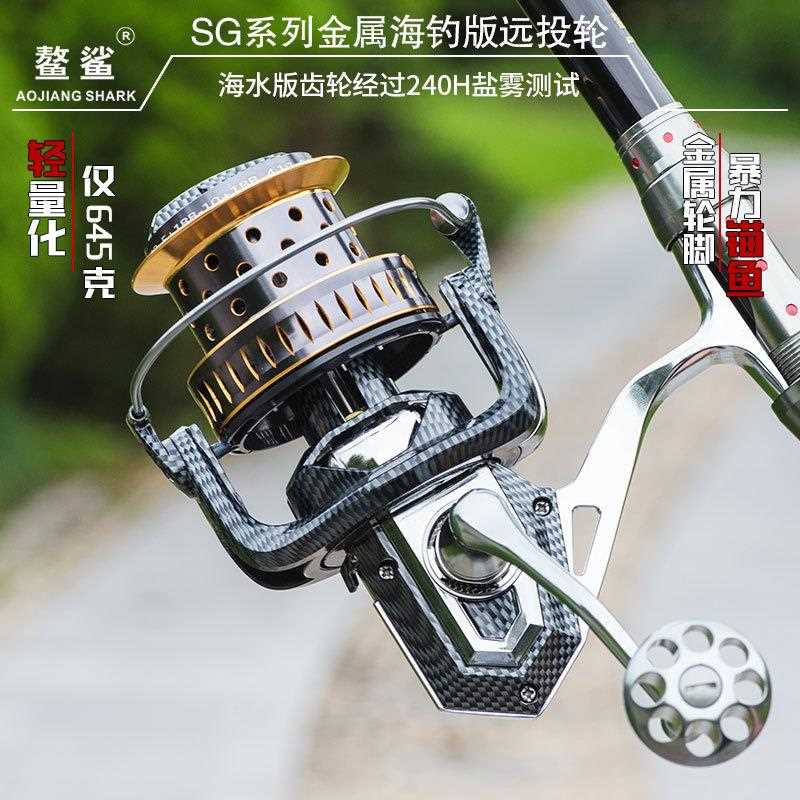 直销新款猎渔王渔具海钓轮SG全金属渔轮纺车轮水滴轮锚鱼轮远投轮