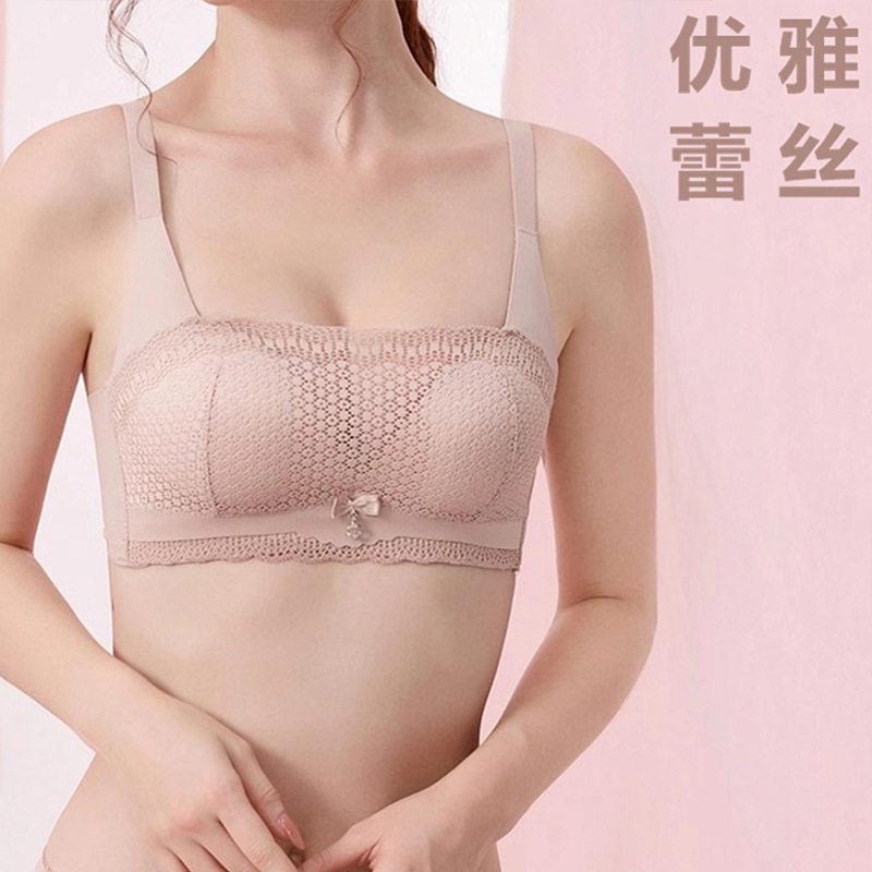 新款直销防走光抹胸式婴儿棉内衣无钢圈小胸平胸中厚文胸罩聚拢收