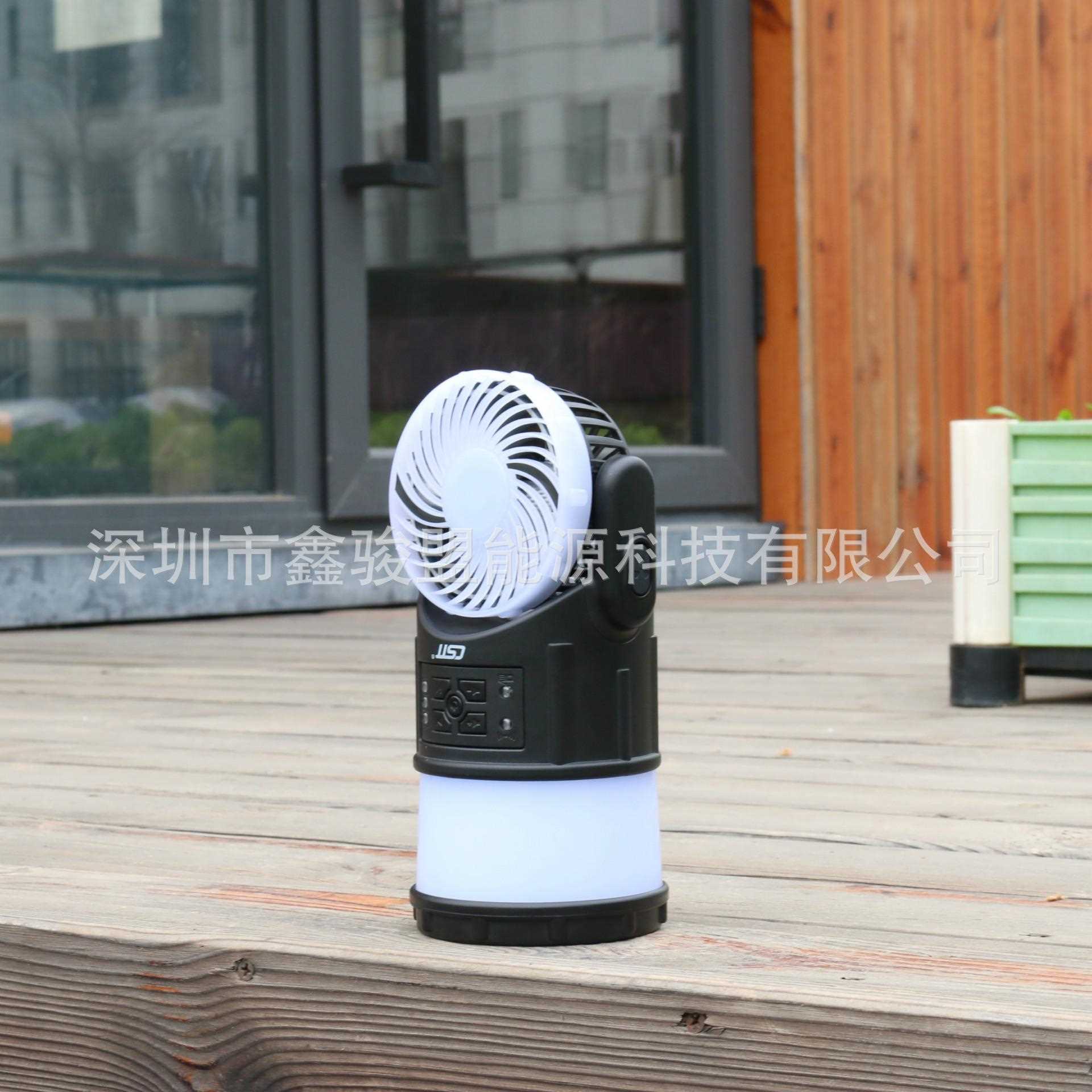 新款直销直发新款LED户外野营灯可充电多功能风扇驱蚊器
