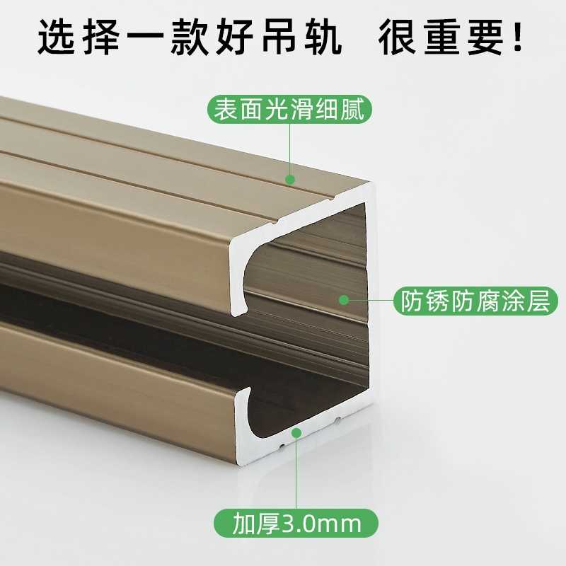 新款直销推拉门滑轮滚轮轨道移门导轨吊轮 移动门折叠门缓冲静音