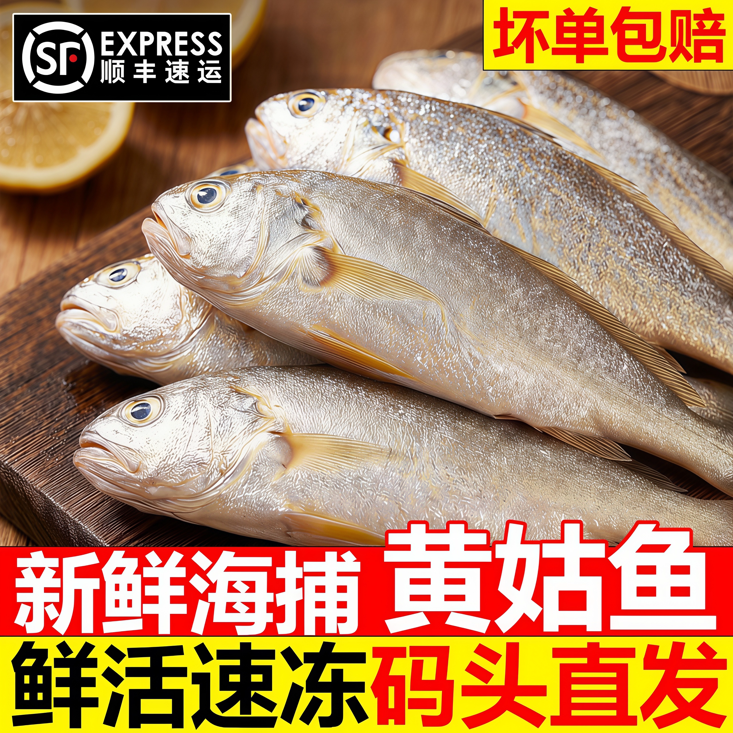 黄姑鱼鲜冻大号春子鱼商用顺丰