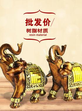 直销新款跨境电商欧式家居装饰品创意礼物品树脂工艺品大象摆件设
