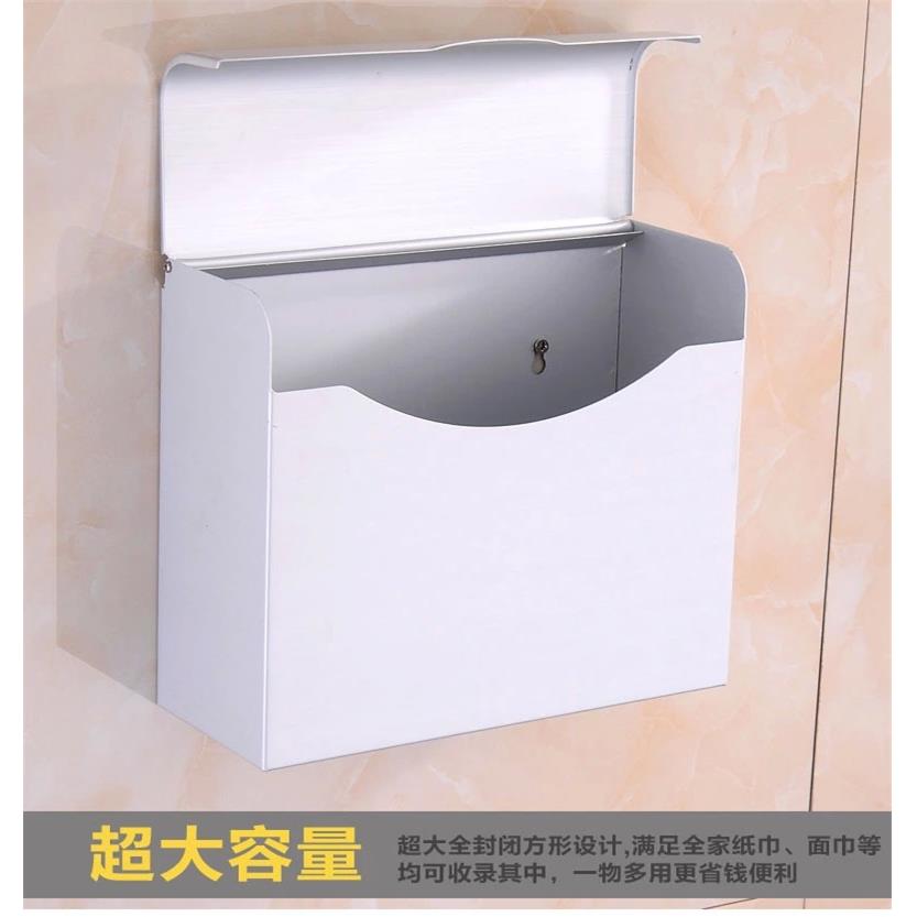 新款直销8038太空铝方形草纸盒 厕所纸巾盒卫生纸盒 手纸盒包边防