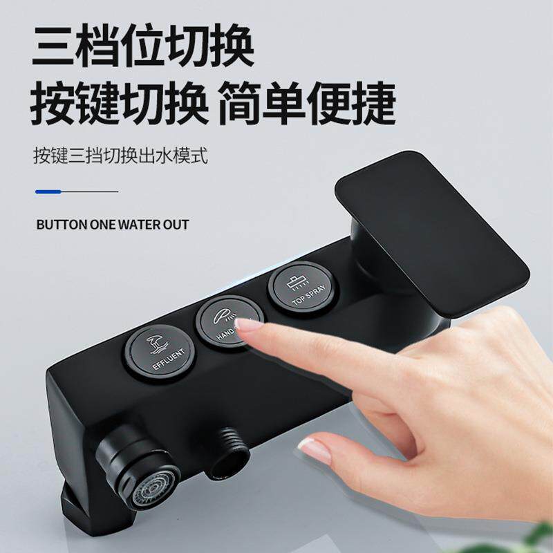 直销新款淋浴无顶喷花洒套装家用卫生间洗澡淋雨器增压喷头挂墙简